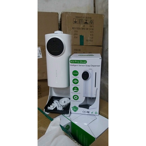 Máy đo thân nhiệt-xịt khử khuẩn tự động K9 Pro chính xác nhỏ gọn tiện lợi, an toàn cho hộ gia đình, công ty