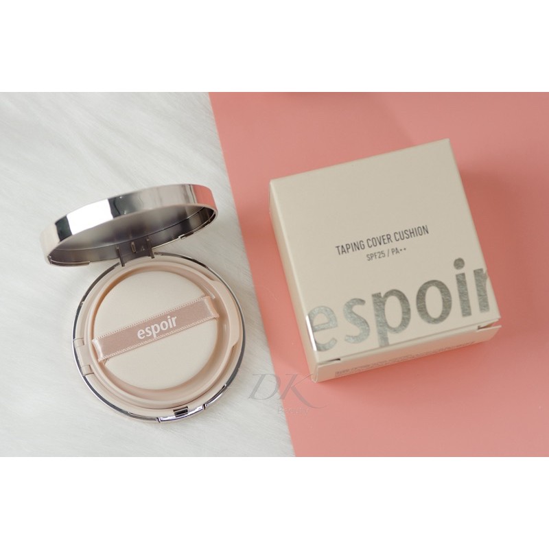 Espoir Taping Cover Cushion gồm 1 cushion + lõi, 💰610k