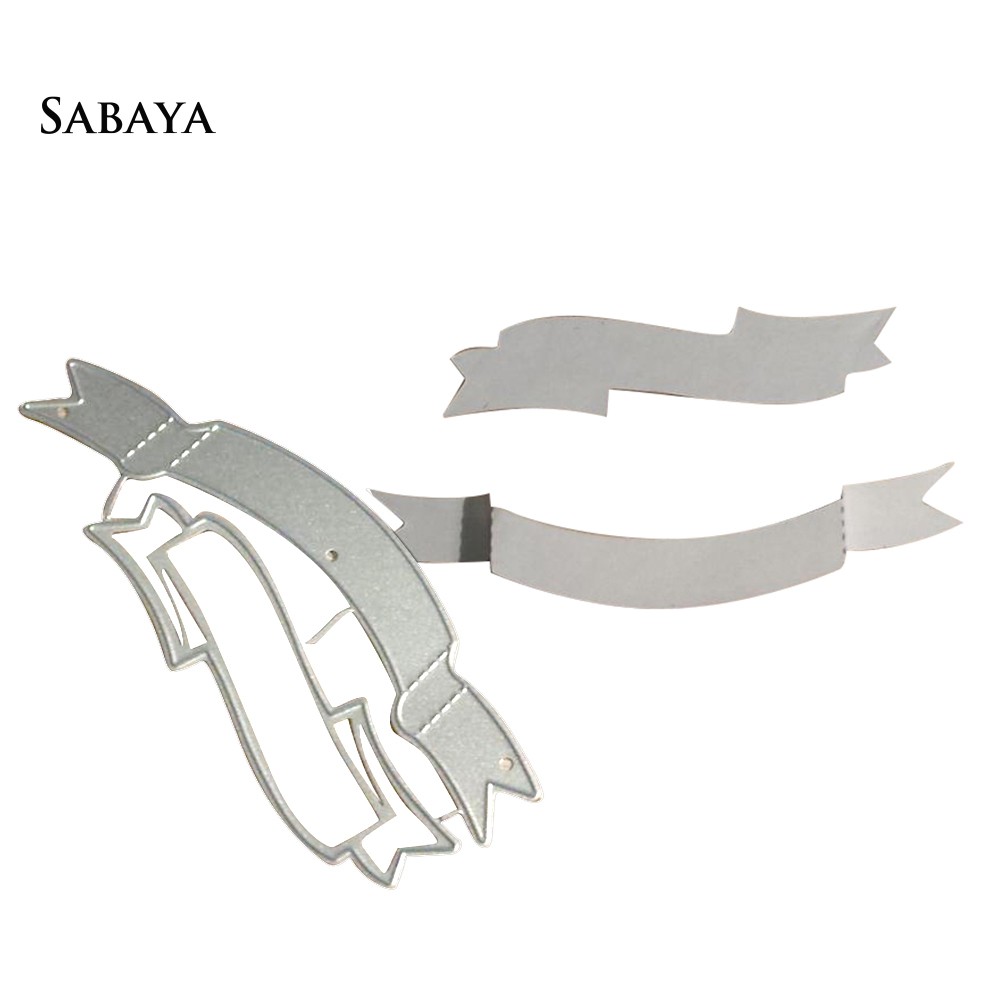 Set 2 khuôn cắt kim loại hình đuôi cá trang trí thiệp mời