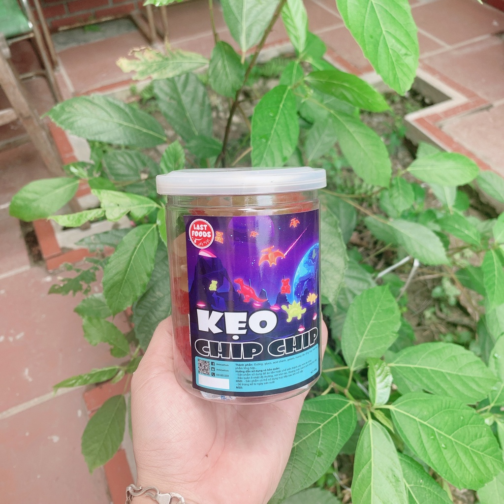 Kẹo chip chip nhiều vị 400g hũ pet tiện lợi, ăn vặt LASTFOOD Hà nội với các món ăn vặt hương vị vùng miền ngon giá tốt