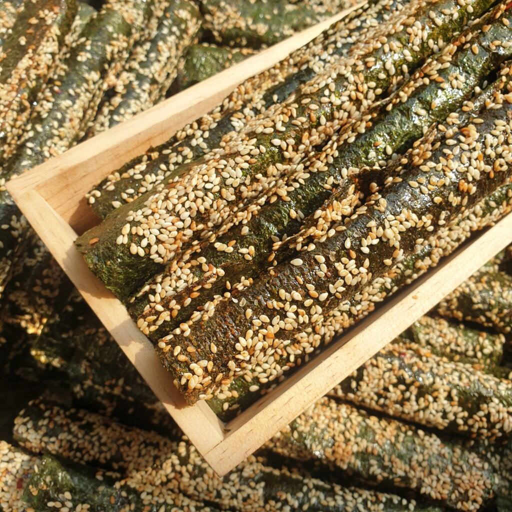 1 Kg Rong Biển Miếng Cuộn Mè Siêu Ngon-đồ ăn vặt