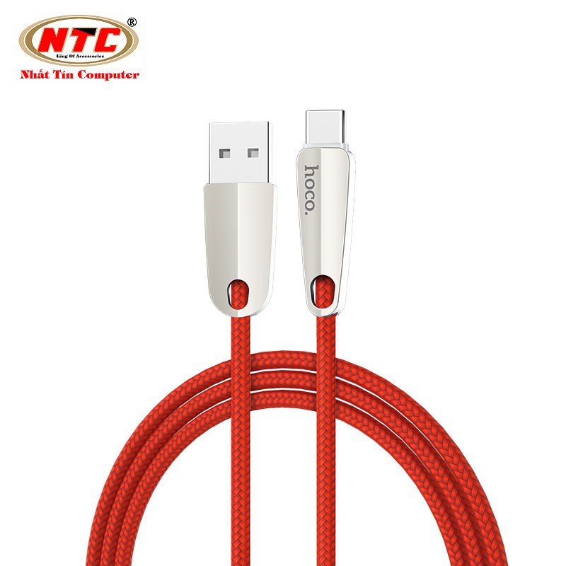 Cáp sạc và truyền dữ liệu Hoco U35 cổng tuỳ chọn/MicroUSB/TypeC dài 2m-ngắt sạc thông minh (màu ngẫu nhiên