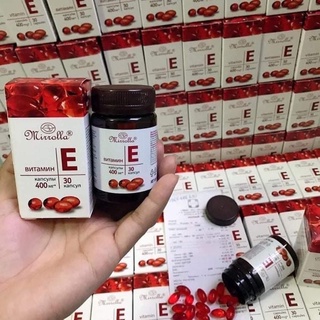 Vitamin E đỏ Mirrolla Nga 270mg - 400mg (Vỏ nhựa)