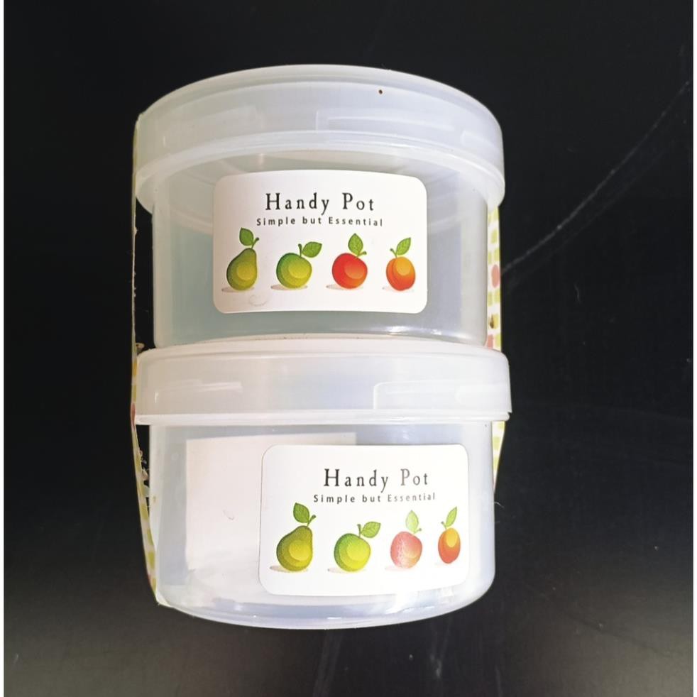 Hộp nhựa tròn Handy Pot đựng thực phẩm ⚡𝗙𝗥𝗘𝗘 𝗦𝗛𝗜𝗣 ⚡Có thể sử dụng được trong lò vi sóng, tủ lạnh, tủ đông đá