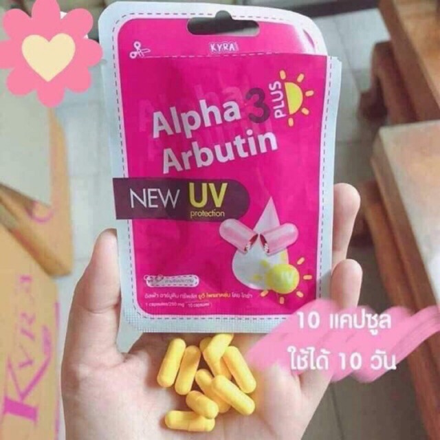 Vỉ 10 viên Alpha arbutin chống nắng