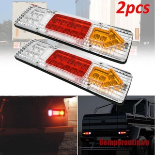 2 đèn phanh sau xe tải chống nước 12v 19 bóng led