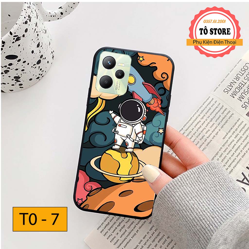 Ốp lưng Realme C35 / Realme C35S in hình phi hành gia vũ trụ ngân hà trẻ trung đáng yêu, chống trầy xước