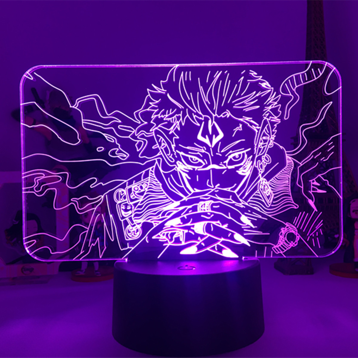 Đèn ngủ bóng LED 3D hình Jujutsu Kaisen Gojo Satoru Ryomen Sukuna