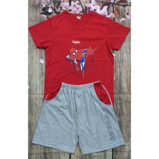 F0614 Bộ thun màu bé trai size đại quần thun