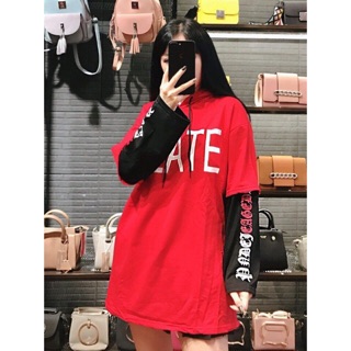 [Ảnh thật] Hoodie phối tay da cá (40-58kg)