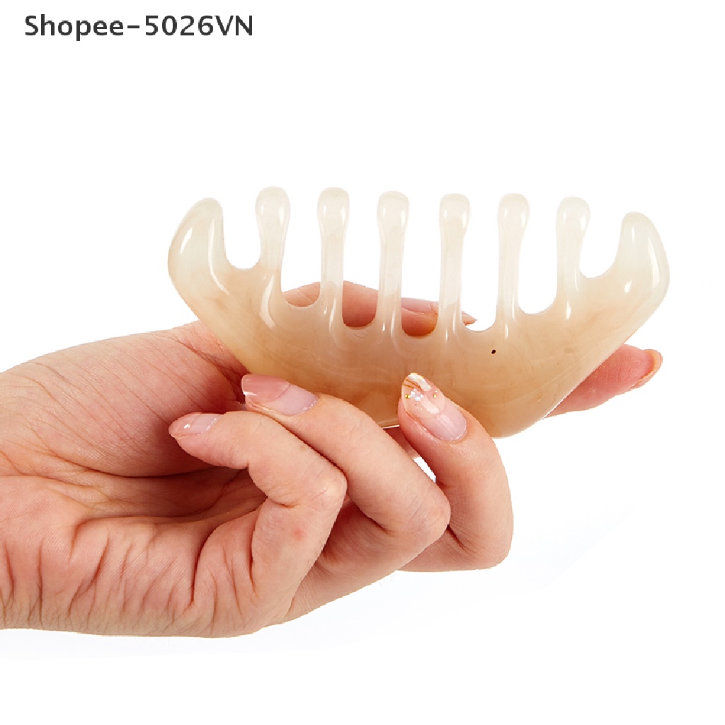 1 Lược Gua Sha Mát Xa Bằng Nhựa Resin