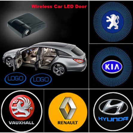 Đèn Laser Logo Mazda LED không dây bộ soi rọi chiếu sáng gắn cánh cửa chân xe hơi ô tô 2 3 6 CX5 CX8 BT50