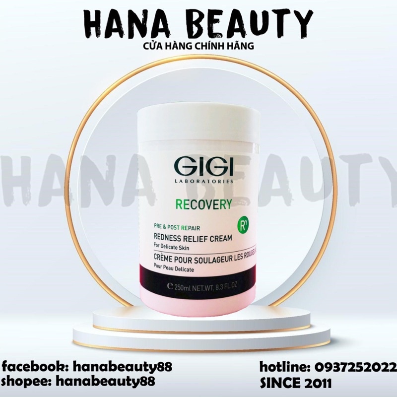 Kem dưỡng phục hồi GiGi, làm dịu da bị kích ứng, da bong tróc đỏ rát sau xâm lấn hoặc treatment gigi recovery