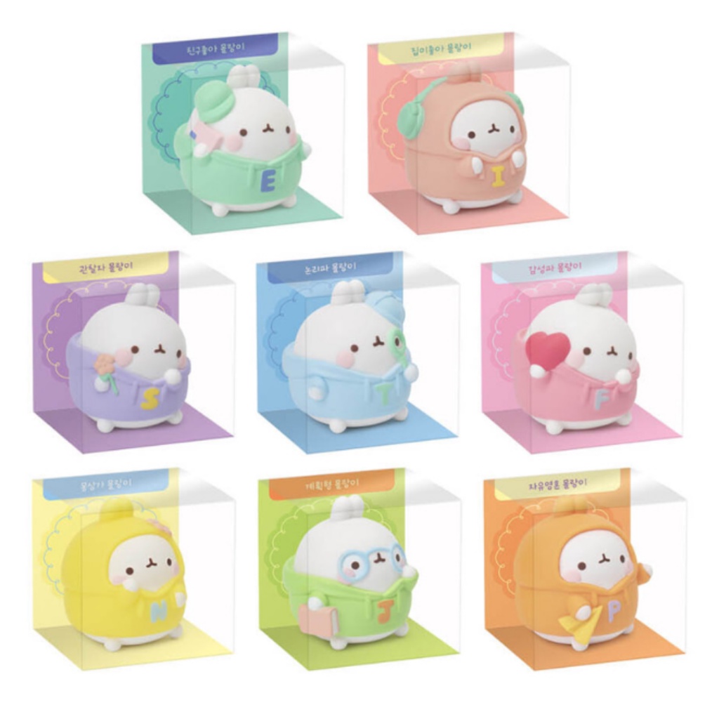 Mô Hình Nhân Vật Molang MBTI 8 Kiểu Bằng PVC