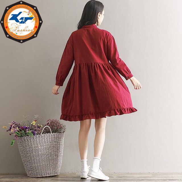 ĐẦM BABYDOLL ĐỎ ĐÔ CỔ NƠ | BigBuy360 - bigbuy360.vn