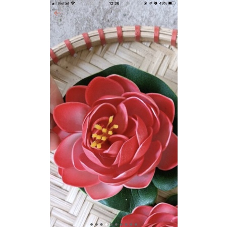 Hoa giả - Hoa sen thả nước size 10 cm, hàng đẹp và có sẵn