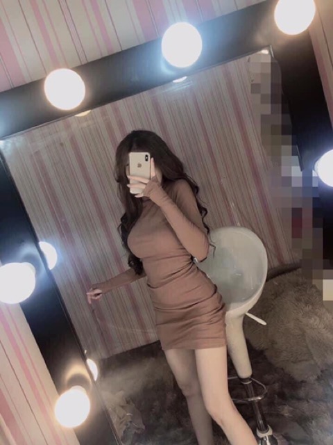 Đầm body trơn cổ lọ 4 màu | BigBuy360 - bigbuy360.vn