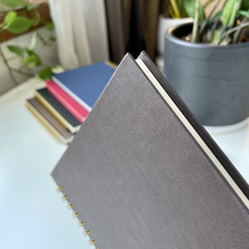 Sổ Tay Bìa Giấy Mỹ Thuật - Kích  Thước A5 - Màu Nâu Socola