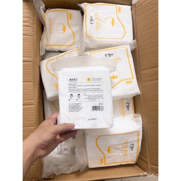 Bông tẩy trang 222 miếng FM Cotton Pad 3 Lớp FM