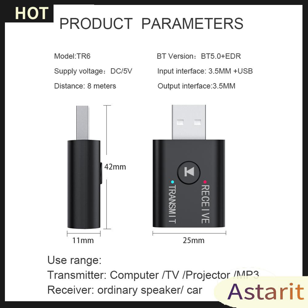 Usb Dongle Thu Phát Bluetooth 5.0 2 Trong 1