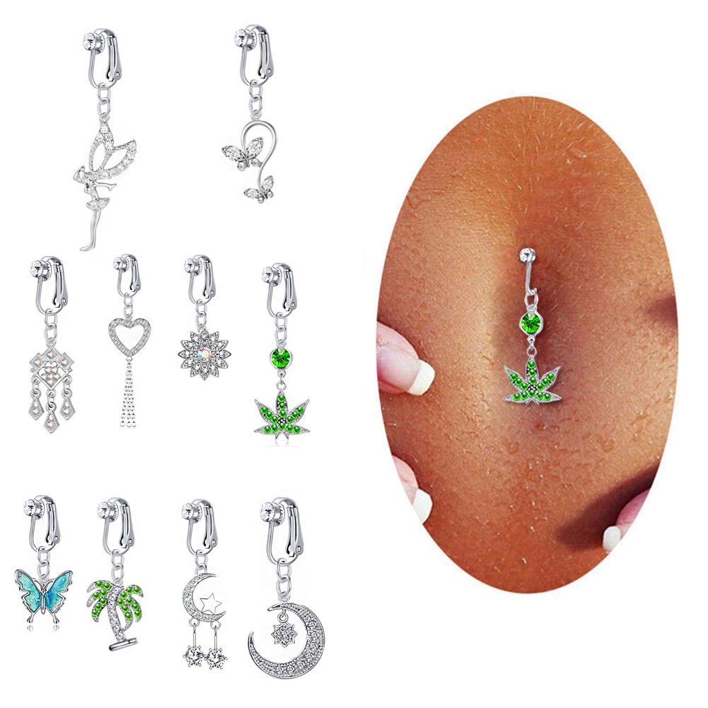 1 Khuyên Xỏ Rốn Đính Đá Thời Trang Nữ