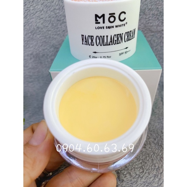 Kem MỘC Face Collagen Love Skin White 20g Nám-Tàn Nhang-Đôi Môi