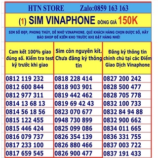 Sim vina số đẹp giá rẻ đồng giá 179k