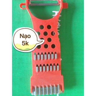 Nạo bào củ quả đa năng, Gọt vỏ, Nạo sợi màu đỏ