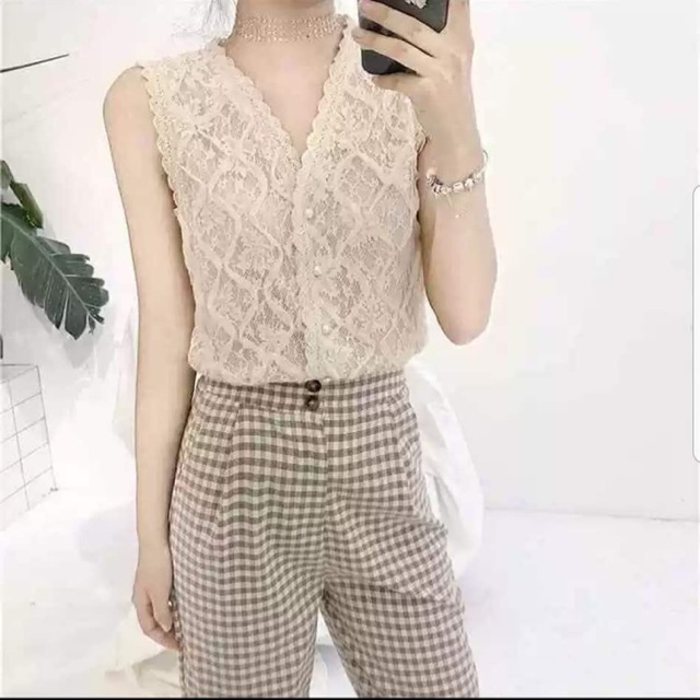 Set Áo ren nổi + quần đũi