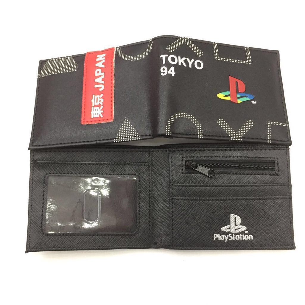 Ví Da PU Dáng Ngắn In Hình Máy Chơi Game Nintendo Cho Học Sinh