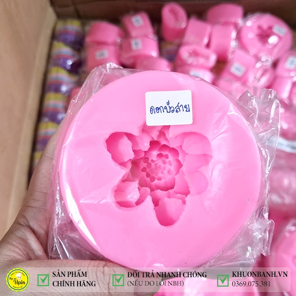 Khuôn silicon 4d hoa súng thái hoa sen làm bánh rau câu