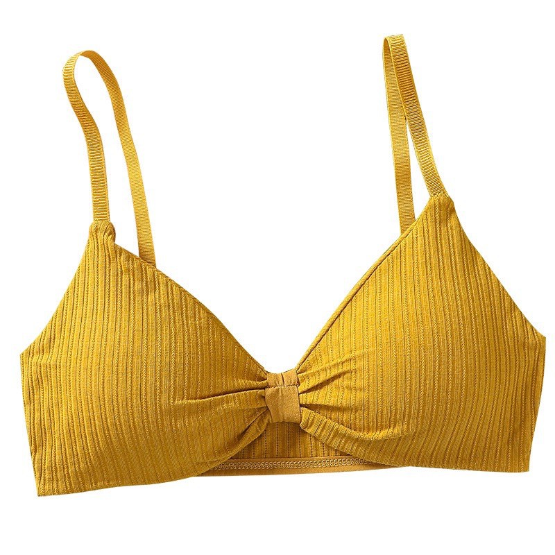 Áo Ngực Bra Nơ SAM SAM Xinh Có Mút Nâng Ngực Hàng Bán Shop Free size 40_58kg nha nàng tương đương size ngực 32-34-36