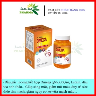 Alaska omega - 3,6,9 coenzym q10, dầu hoa anh thảo - cho người bị tim mạch,mỡ máu, xơ vữa động mạch, khô mỏi măt,...