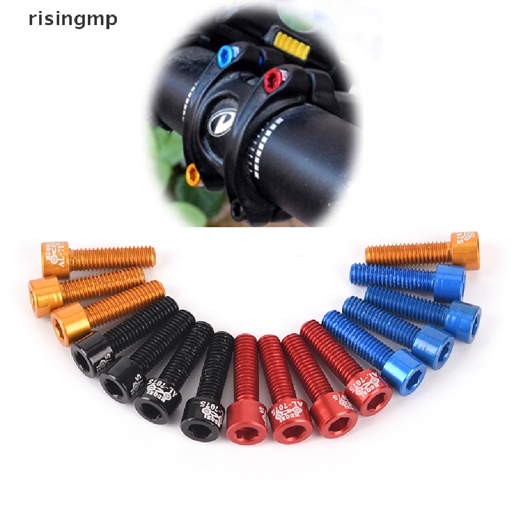 Bộ 4 Ốc Vít Hợp Kim Nhôm M5x17mm Cố Định Tay Lái Xe Đạp ♨Nóng Bỏng