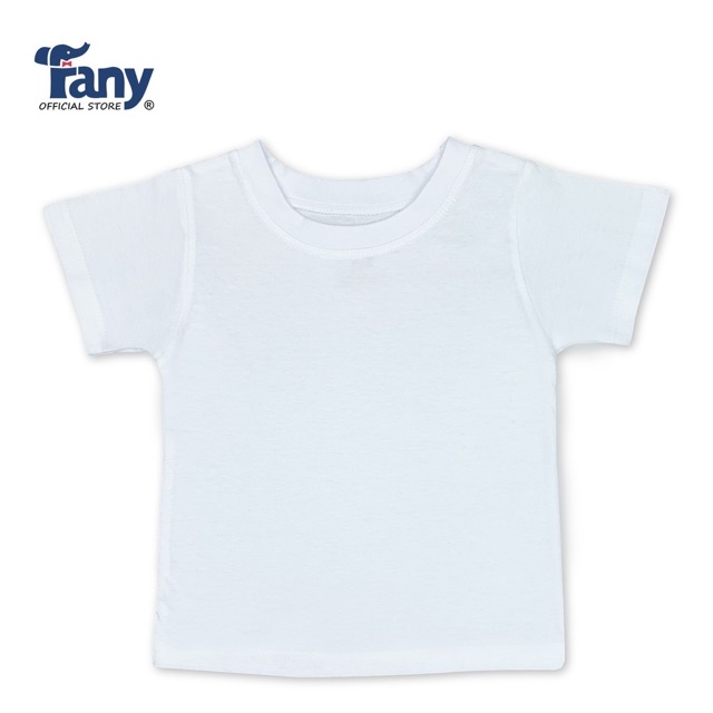 1 cai Áo thun tay ngắn trắng cho bé 0-3 tuổi hàng Fany 100% cotton