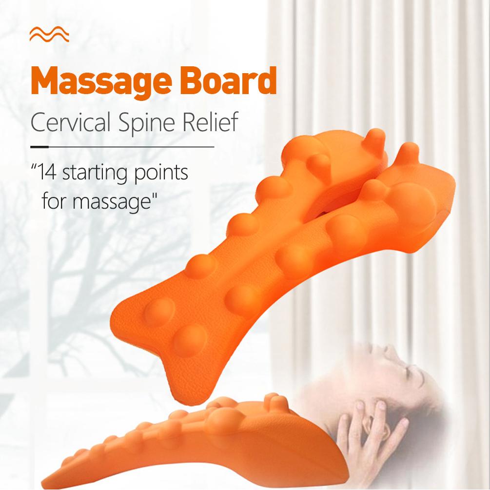 LF Gối massage Đúng đốt sống cổ Thắt lưng Kéo thẳng Cột sống Thư giãn Lưng Ban massage Brace Kéo giãn