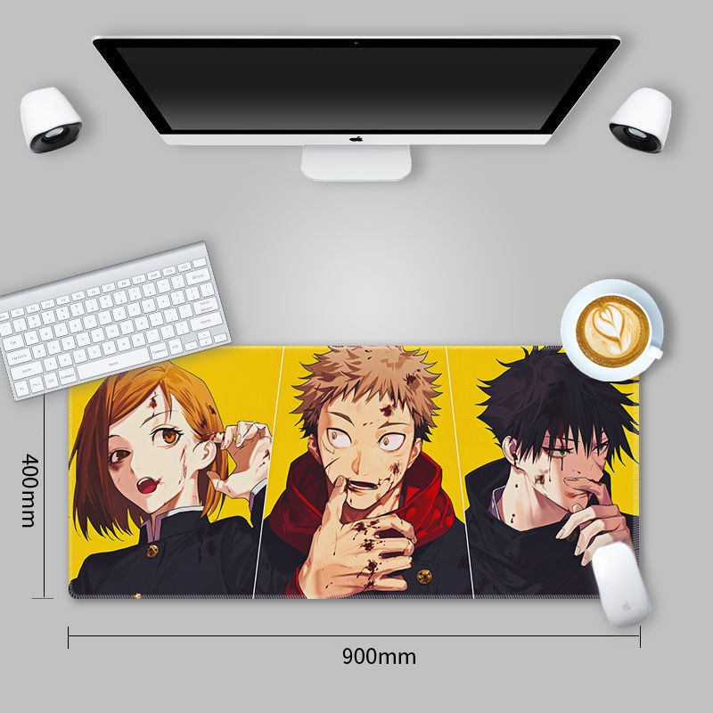 Jujutsu Kaisen Chú Thuật Hồi Chiến anime pad chuột lớn Miếng Lót Chuột, Bàn Di Chuột