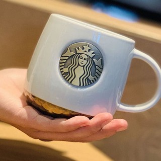 Cốc sứ Starbucks Cốc sứ trong hộp quà tặng Cốc cà phê Mermaid Brass Mug Gốm Bronzing kết cấu cao cấp (Với logo Starbucks