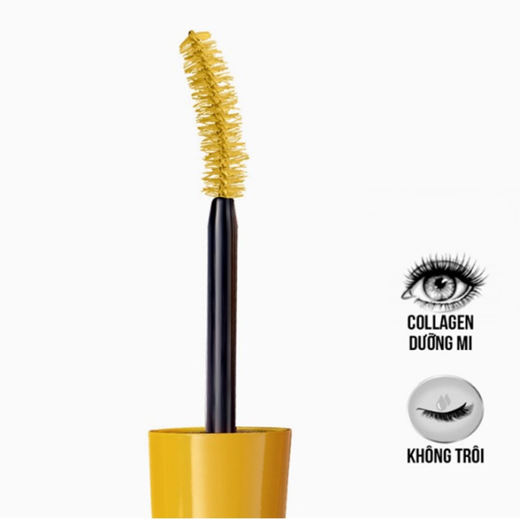 Mascara Dưỡng Mi Collagen, Dày Mi Gấp 10 lần Maybelline New York Colossal Waterproof Không Lem Không Trôi 9.2ml