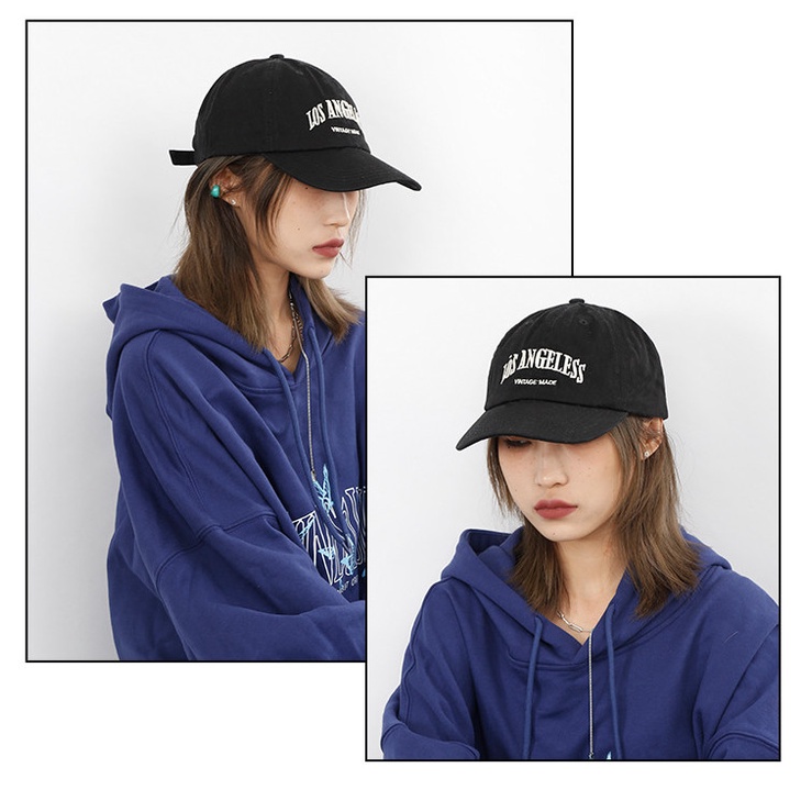 Mũ lưỡi trai vải sờn thêu chữ LosAngeles nón kết nam nữ đẹp độc phụ kiện unisex chụp ảnh chất lượng nhiều màu