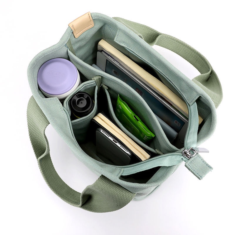 Túi Xách Vải Canvas Đựng Cơm Trưa Hàng Ngày Chất Lượng Cao Phong Cách Mới Cho Nữ