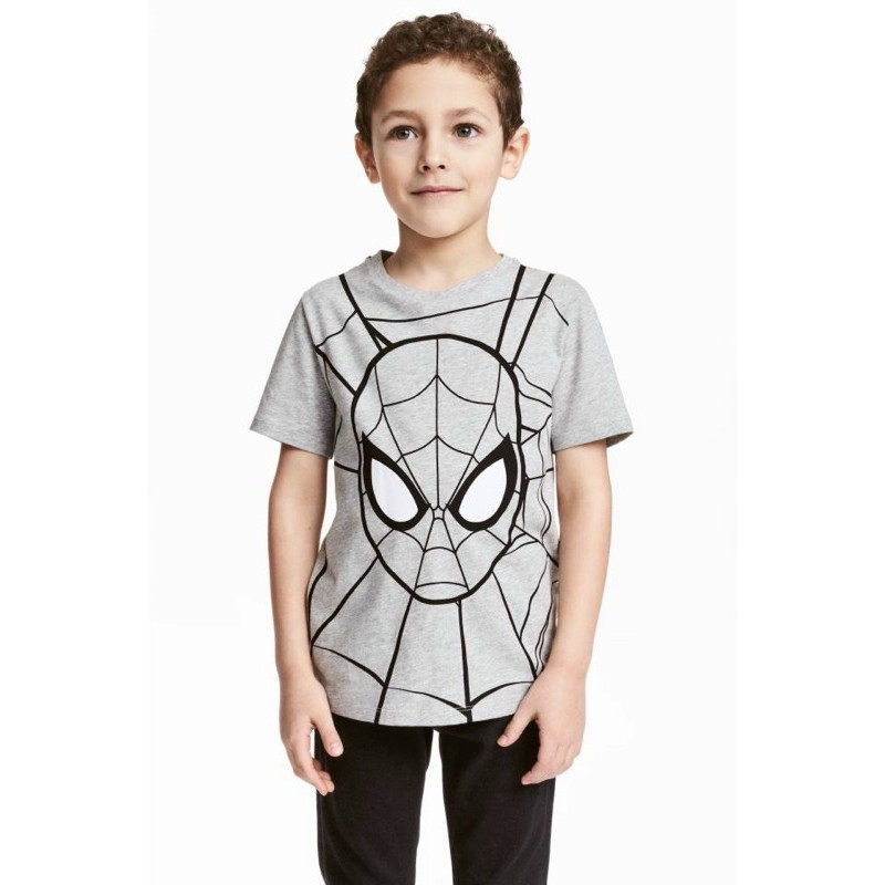 Áo cộc HM Spiderman người nhện 1-10Y (có ảnh thật)