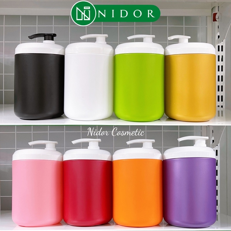 Hủ nhựa cao cấp có vòi xịt 500ml-1000ml đựng kem body, mỹ phẩm