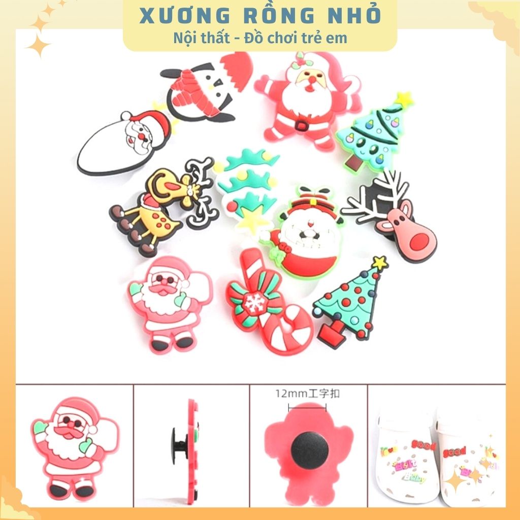 (Được lựa mẫu) Sticker / Jibbitz Nút Gắn Dép theo chủ đề dễ thương cho dép Crocs, Cross, Satihu, Dép Sục