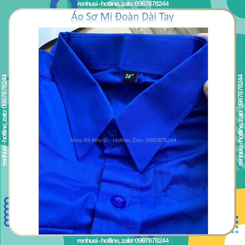 Áo sơ mi đoàn Dài &amp; Cộc Tay (Mua áo tặng 1 đôi Tất)