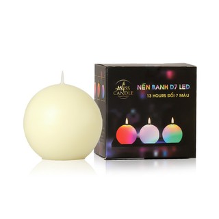 NẾN THƠM BANH TRÒN ĐỔI MÀU ĐÈN LED NQMNBD7