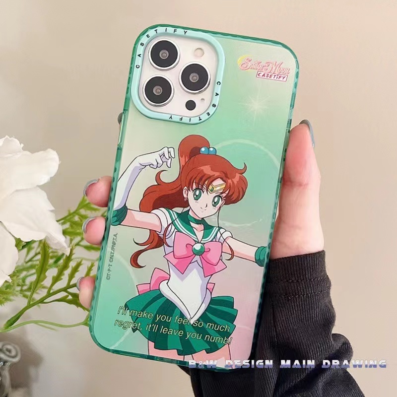Ốp Điện Thoại Mềm Trong Suốt Chống Sốc In Hình Thủy Thủ Mặt Trăng Cho iPhone 13 12 11 Pro MAX IX XS MAX XR 6 6s 7 8 Plus