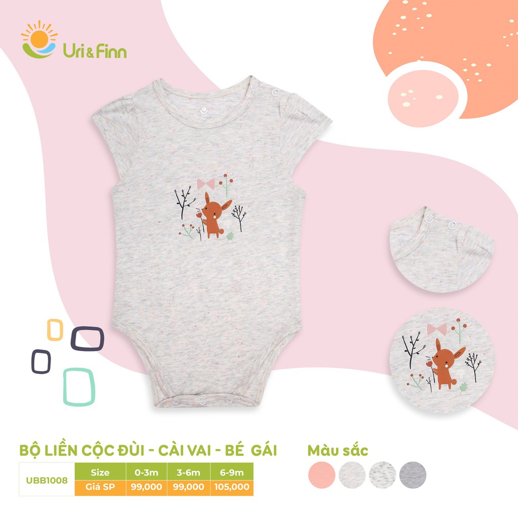 Bộ Áo Liền Quần Thun Trơn Jumpsuit, 𝗕𝗼𝗱𝘆𝘀𝘂𝗶𝘁 C𝗼̣̂𝗰 T𝗮𝘆, Cài Vai  Cho Bé Gái 0-9 Tháng Xinh Xắn Thời Trang Mát Mẻ Mùa Hè