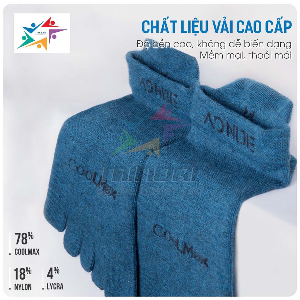 Tất Xỏ Ngón Chạy Bộ Thể Thao 5 Ngón Aonijie - Thoáng Khí Thấm Hút Hạn Chế Phồng Rộp Chân