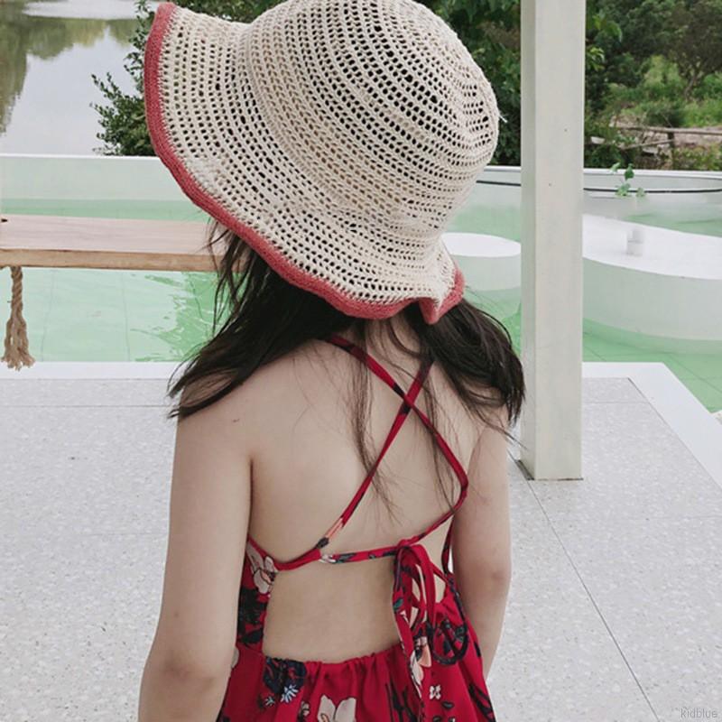 Đầm hoa hở lưng phong cách hàn quốc cho bé gái